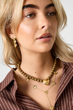 Collares de cuentas acrílicas con forma de corazón, estilo casual, diario, sencillo, joyería para mujer.