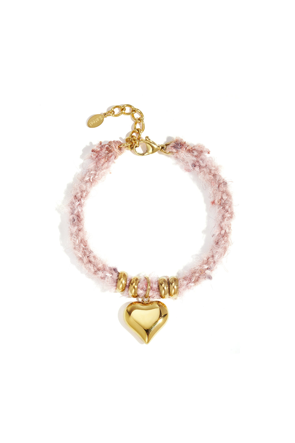 Pulseras con dijes de corazón, informales, diarias, sencillas, para mujer.