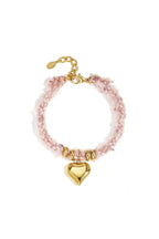 Pulseras con dijes de corazón, informales, diarias, sencillas, para mujer.
