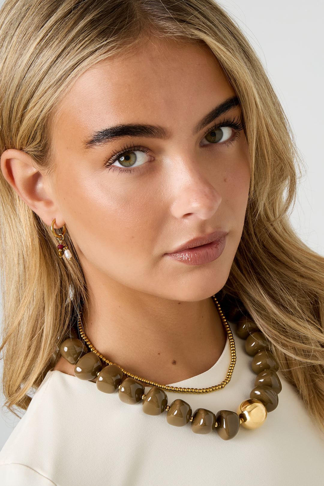 Collares de cuentas acrílicas Cuentas Retro Diario Serie Clásica Joyería para mujer