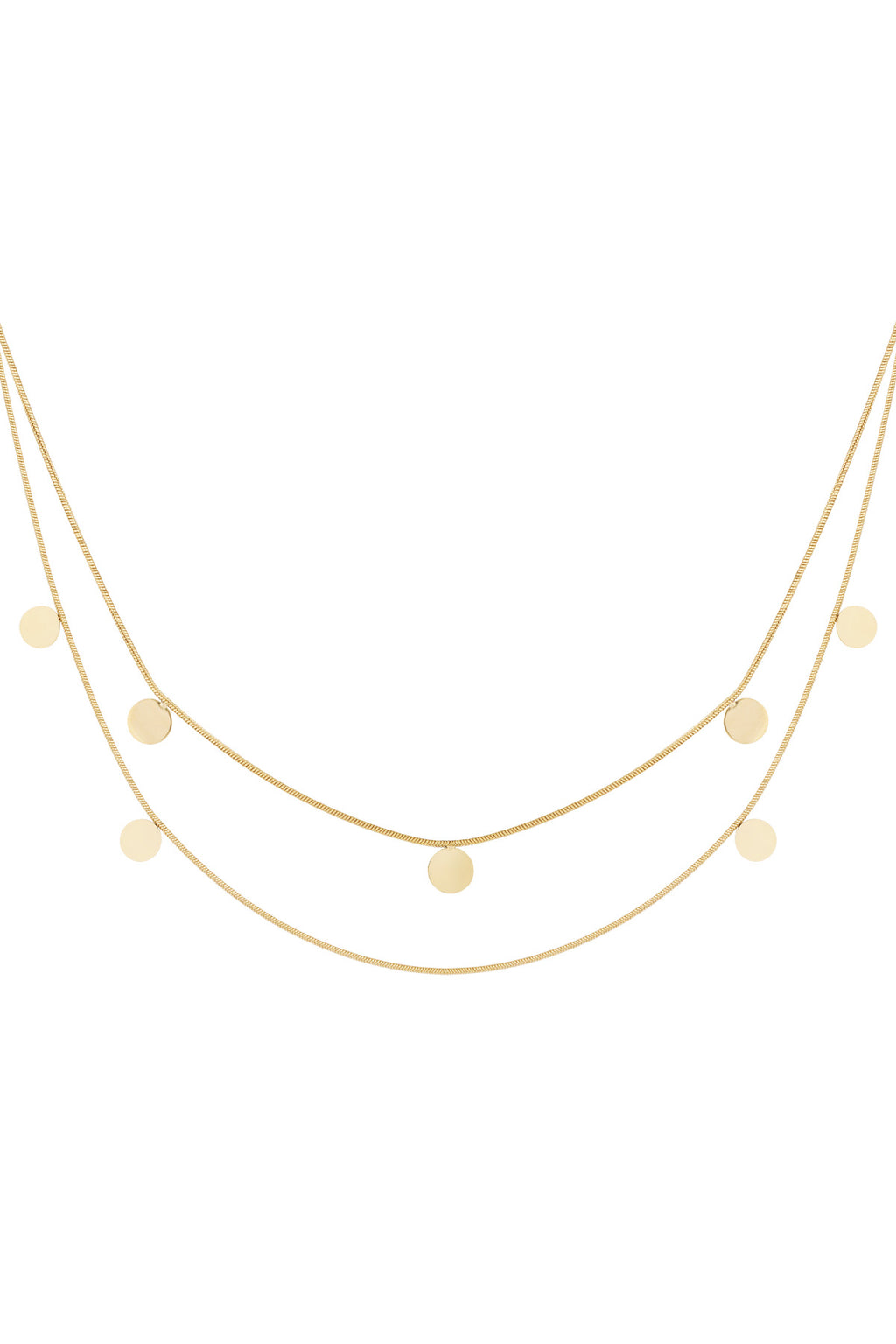 collar doble de monedas