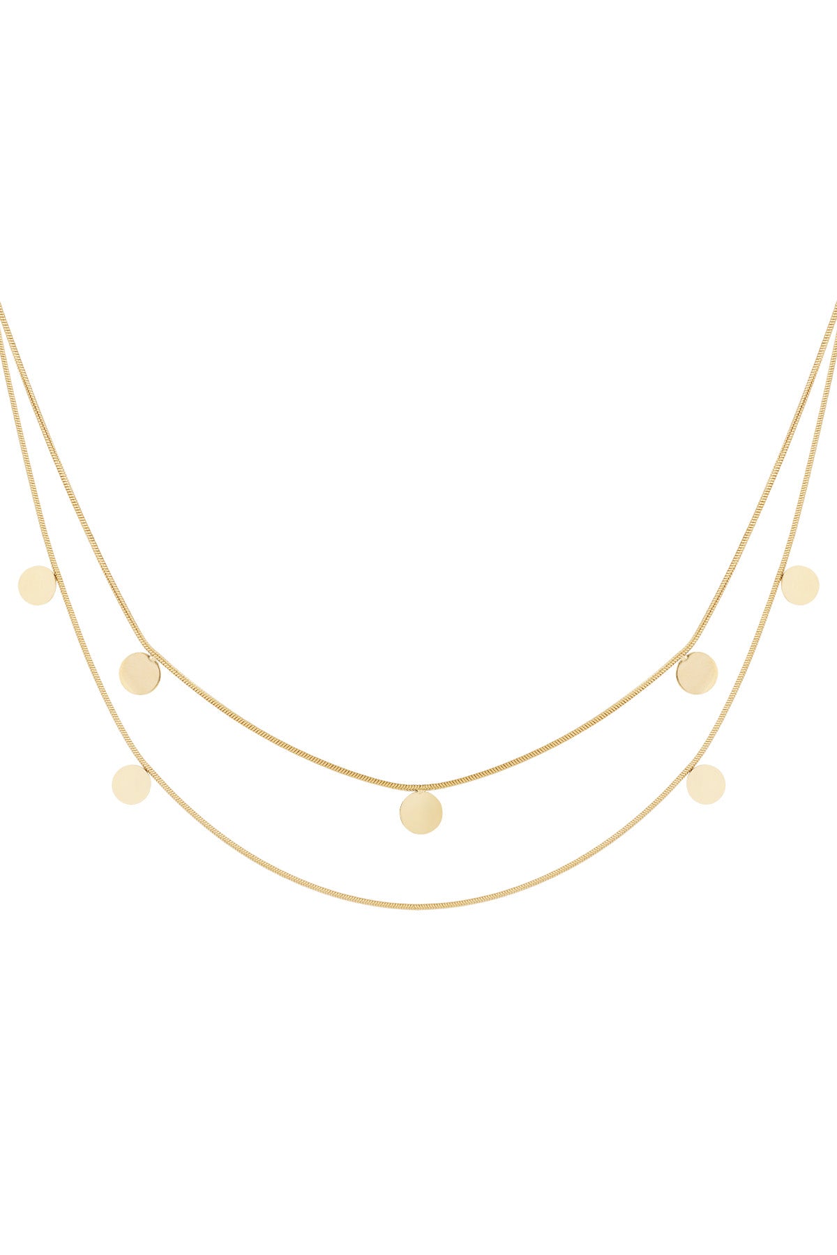 collar doble de monedas