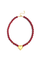 Collares de cuentas acrílicas con forma de corazón, estilo casual, diario, sencillo, joyería para mujer.