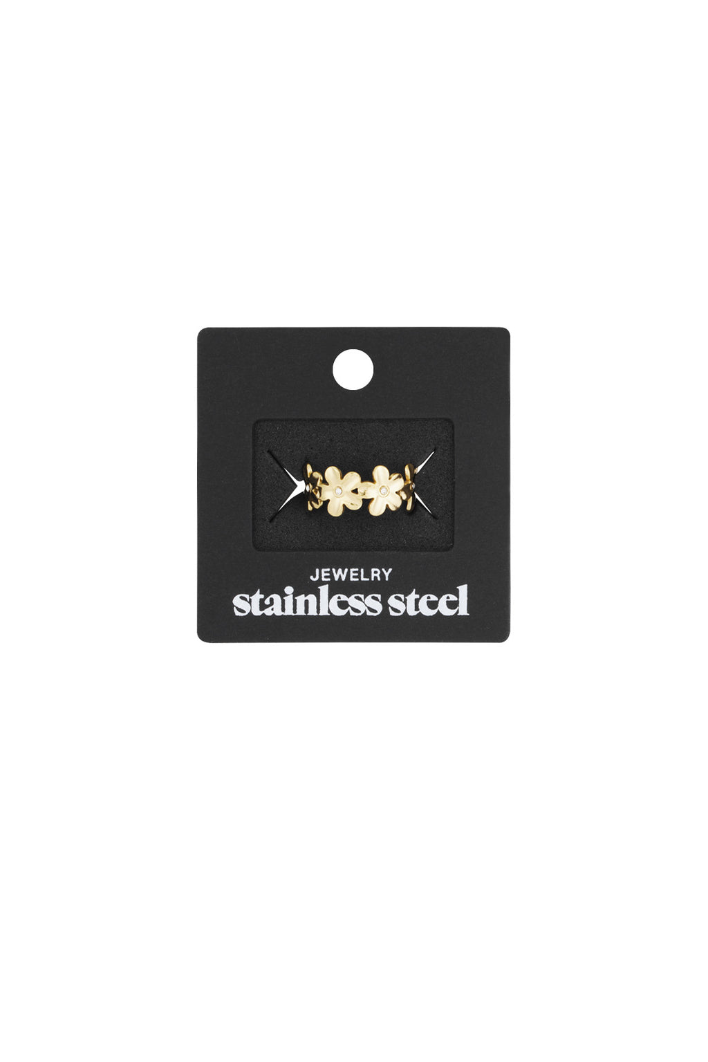 Anillo flores infinitas - Color oro