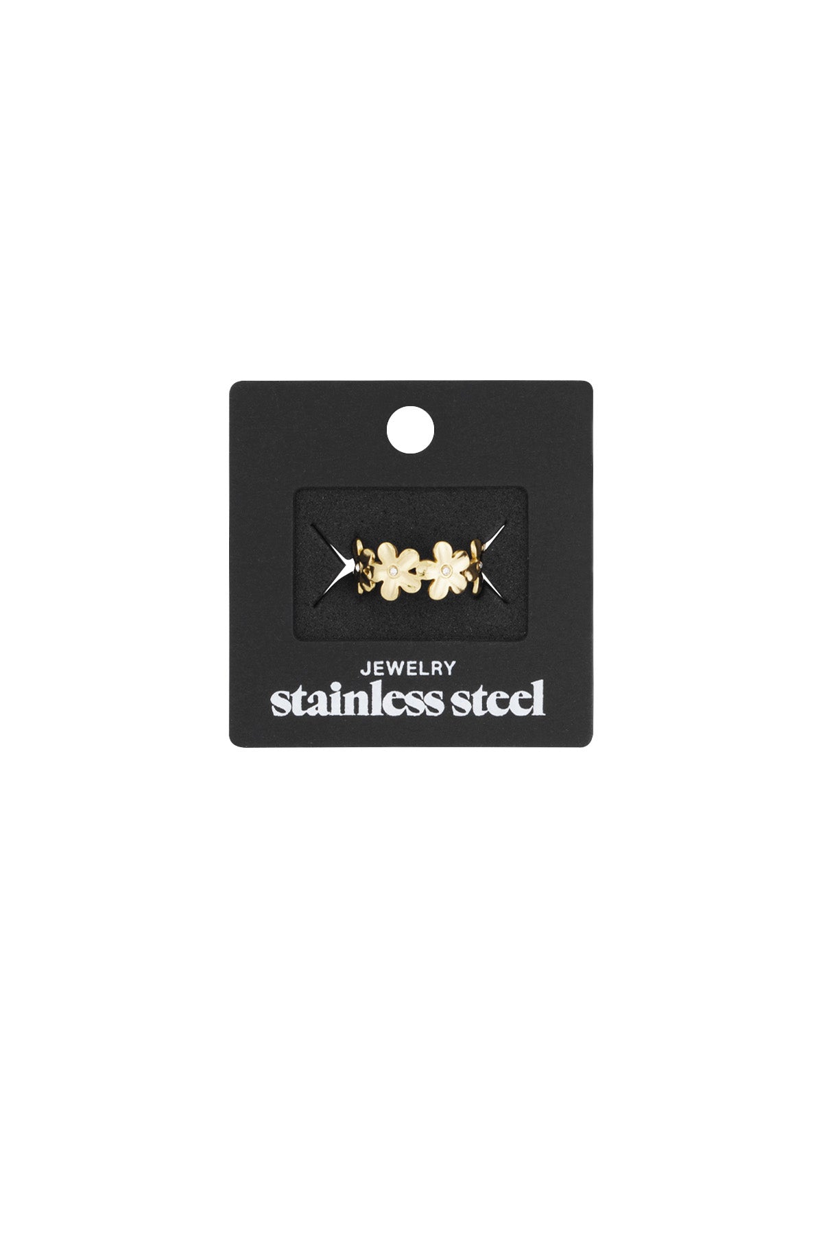 Anillo flores infinitas - Color oro