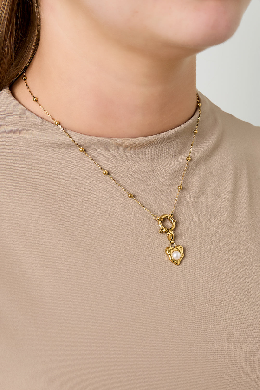 Collares de cadena de acero inoxidable Cadena DIY Serie simple diaria Joyería de mujer