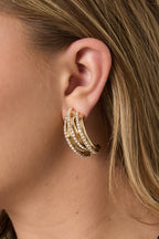 Pendientes de hierro con forma irregular, elegantes y lujosos, para Navidad, para mujer.