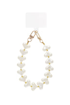 Cable telefónico de moda con corazones perlados