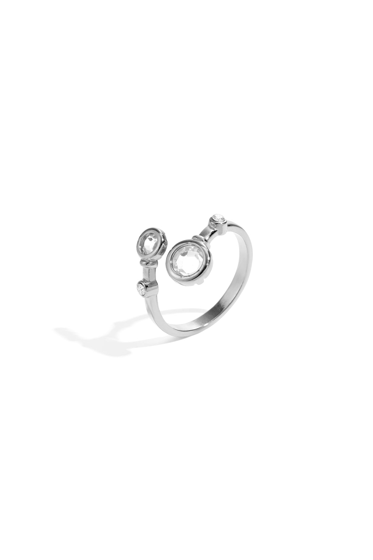 Anillos minimalistas de acero inoxidable circulares, serie casual, diaria, sencilla, joyería para mujer