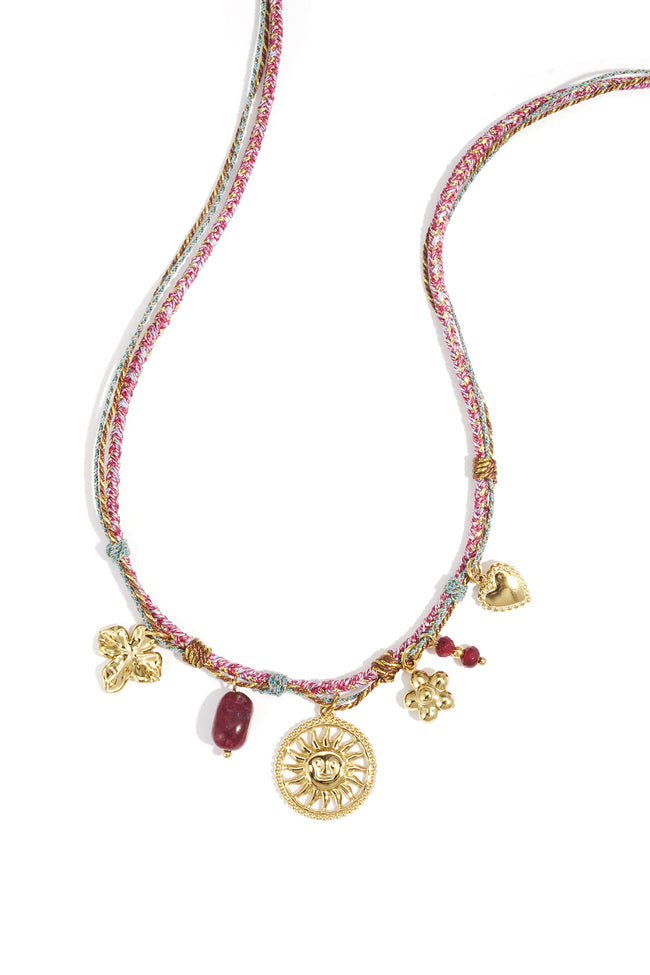 Collares colgantes de acero inoxidable Flor Casual Diario Serie Simple Joyería de mujer Hover Image