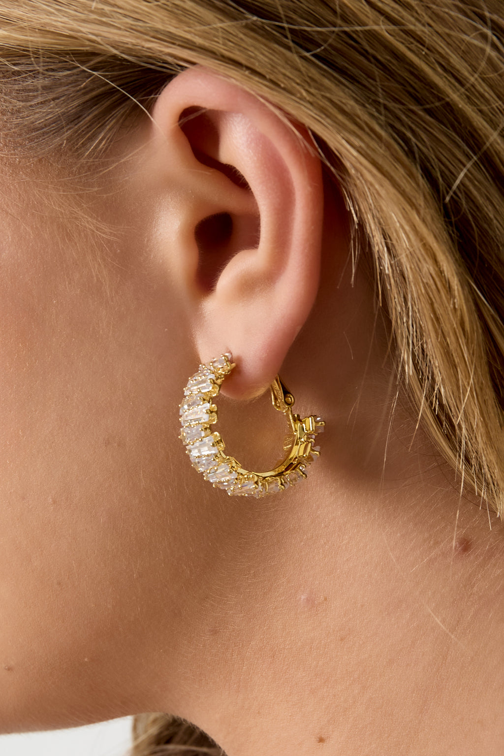 Pendientes de aro de cobre geométricos, informales, diarios, sencillos, joyería para mujer