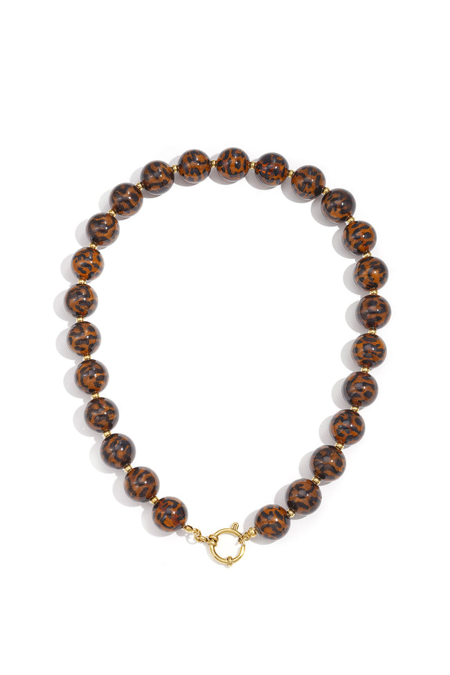 Collares de cuentas acrílicas, cuentas retro, serie clásica diaria, joyería para mujer, 16 mm Hover Image