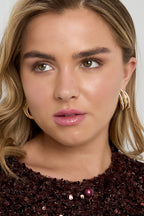 Pendientes de hierro con forma irregular, elegantes y lujosos, para Navidad, para mujer.