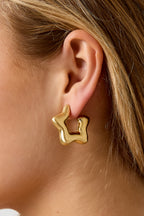 Pendientes de aro Estrella Serie Casual Diario Simple Joyería de mujer