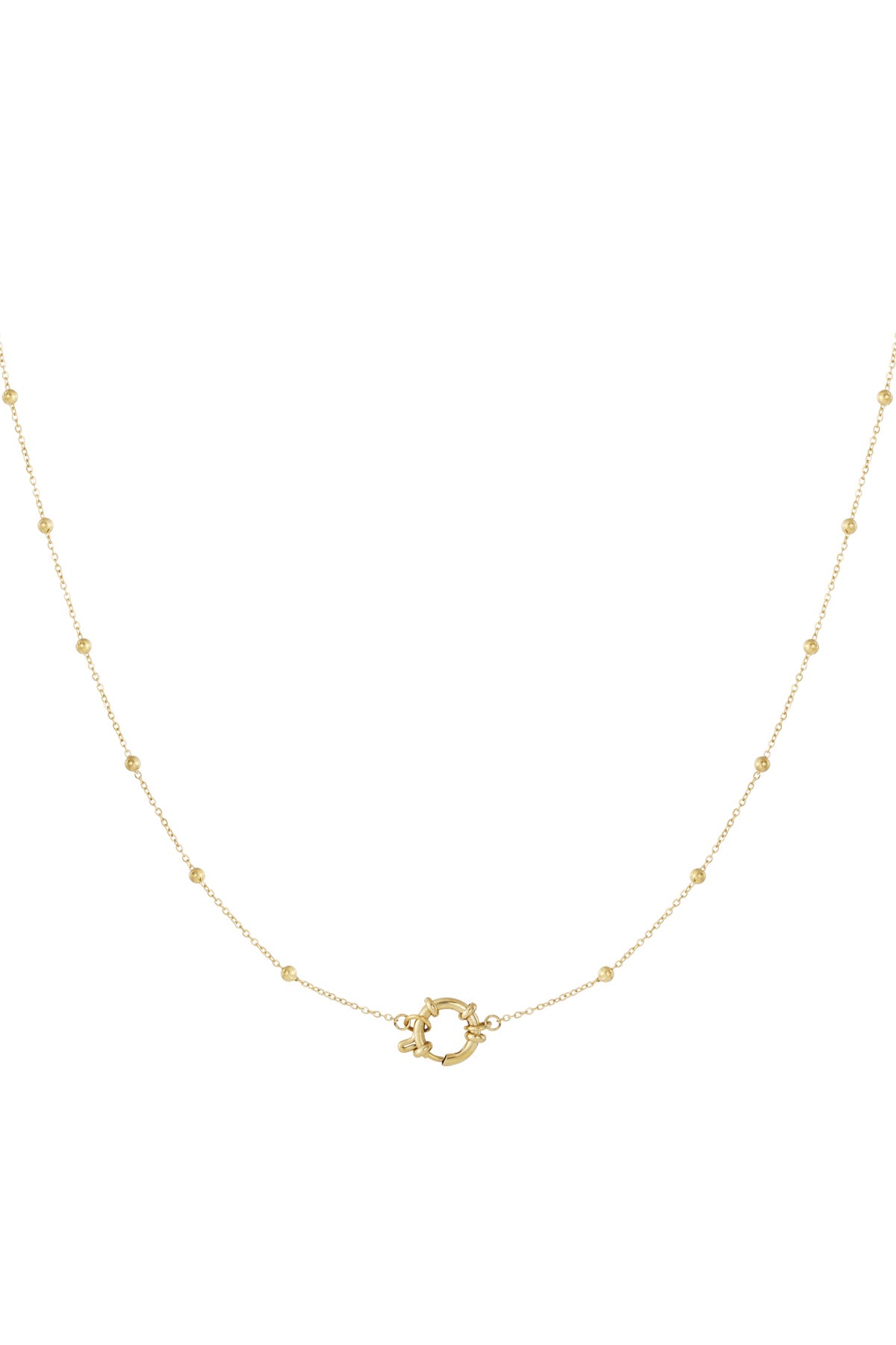 Collares de cadena de acero inoxidable Cadena DIY Serie simple diaria Joyería de mujer