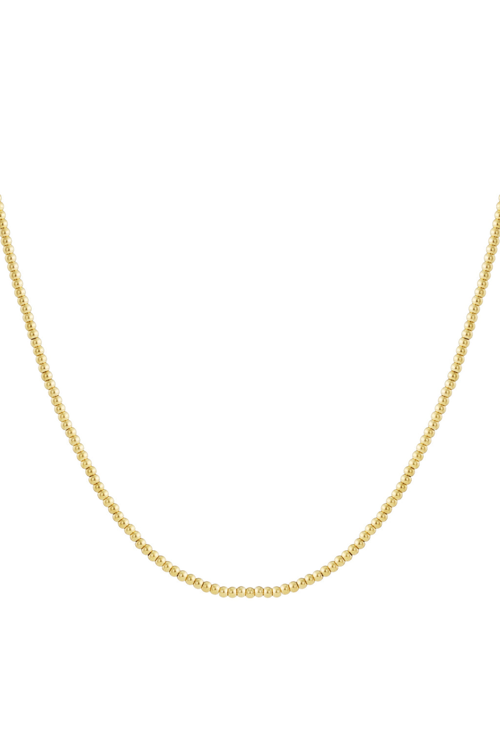 Collar de cuentas macizas de 4 mm