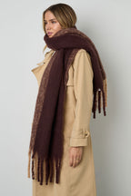 Bufandas de invierno de colores mixtos Casual Poliéster Diario