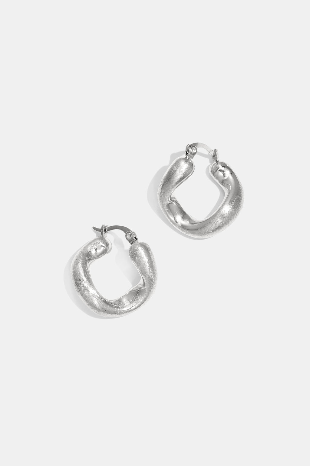 Pendientes de aro de forma irregular, serie casual, diario, sencillo, joyería para mujer.