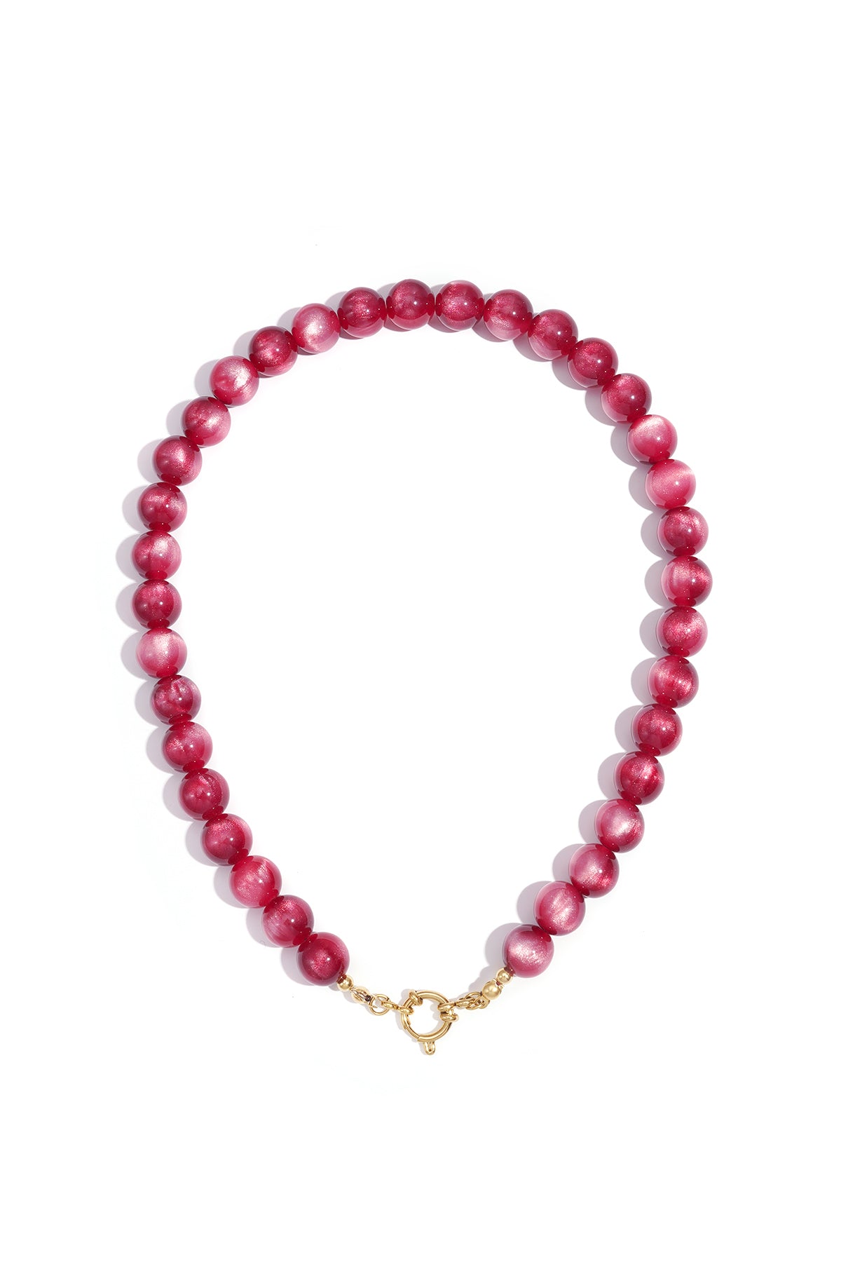 Collar de cuentas descoloridas - 12mm