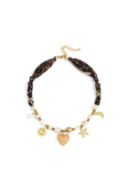 Collares de cuentas Corazón Sol Estampado de leopardo Estrella Luna Serie casual diaria Simple Joyería de mujer