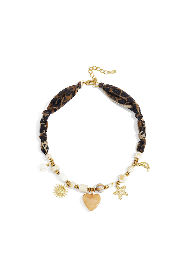 Collares de cuentas Corazón Sol Estampado de leopardo Estrella Luna Serie casual diaria Simple Joyería de mujer Hover Image