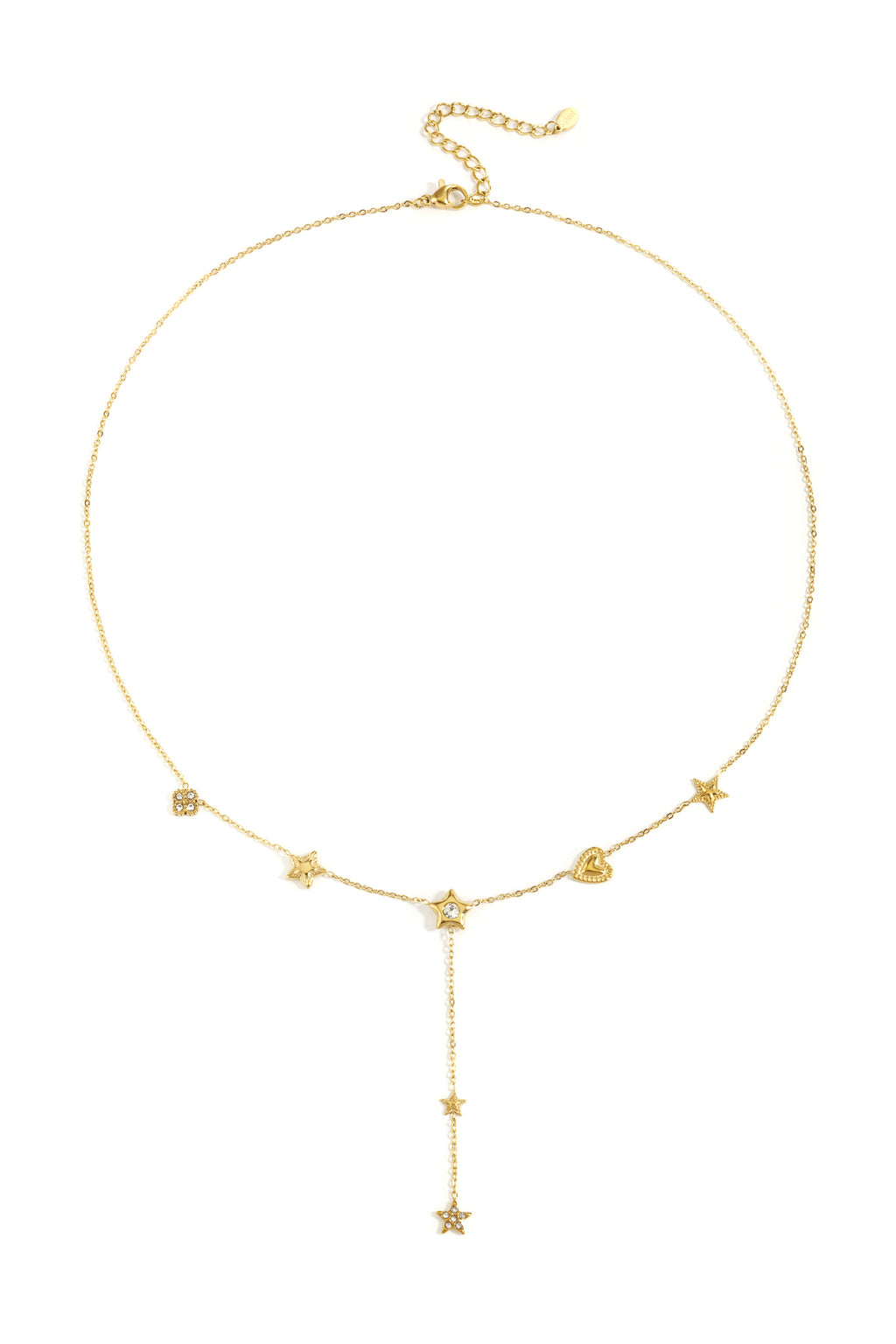 Collares colgantes de acero inoxidable Estrella Casual Diario Serie Simple Joyería para mujer