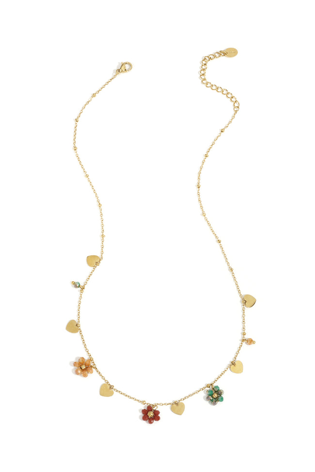 Collares colgantes de acero inoxidable Flor Casual Diario Serie Simple Joyería de mujer Hover Image