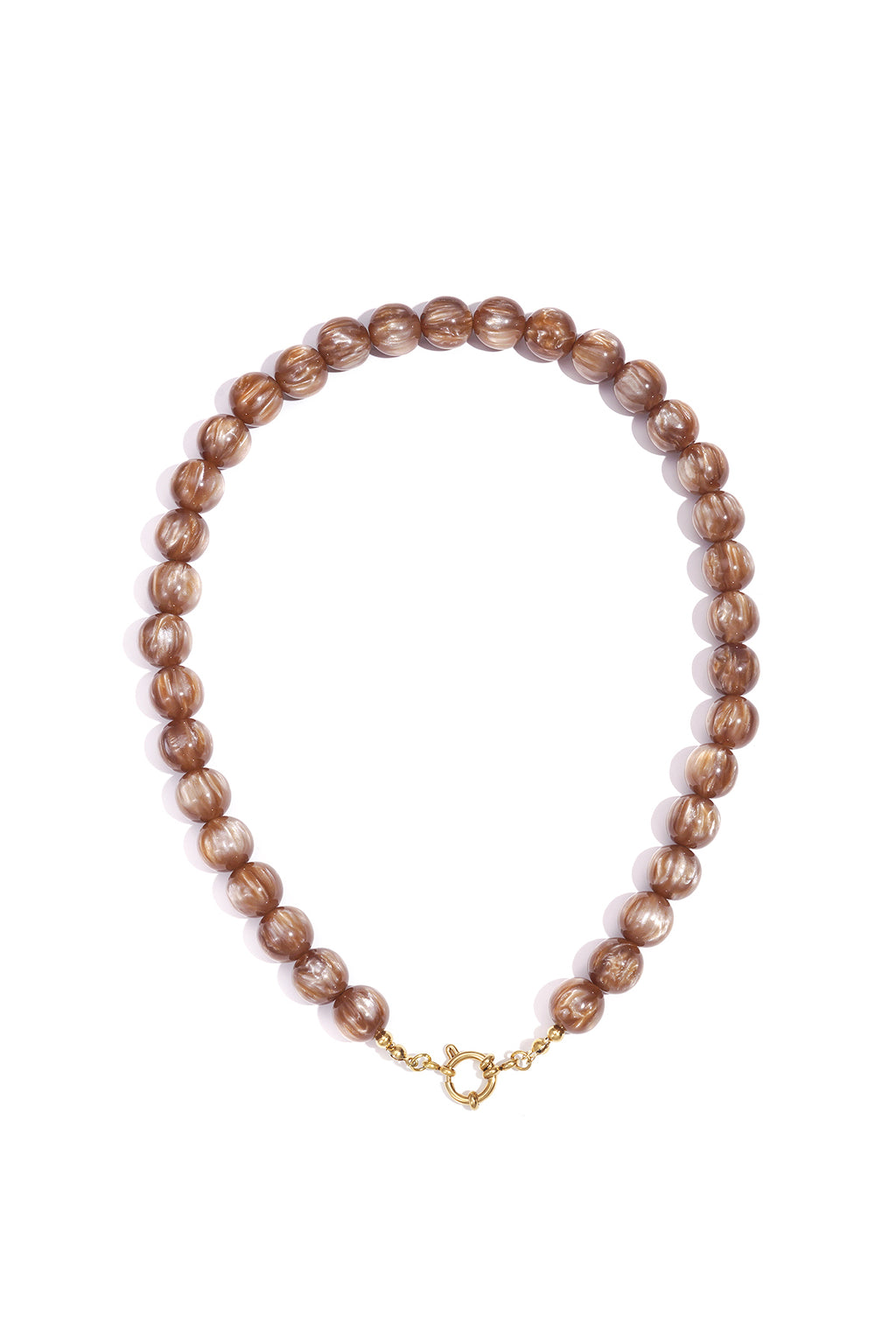 Collar de cuentas descoloridas - 12mm