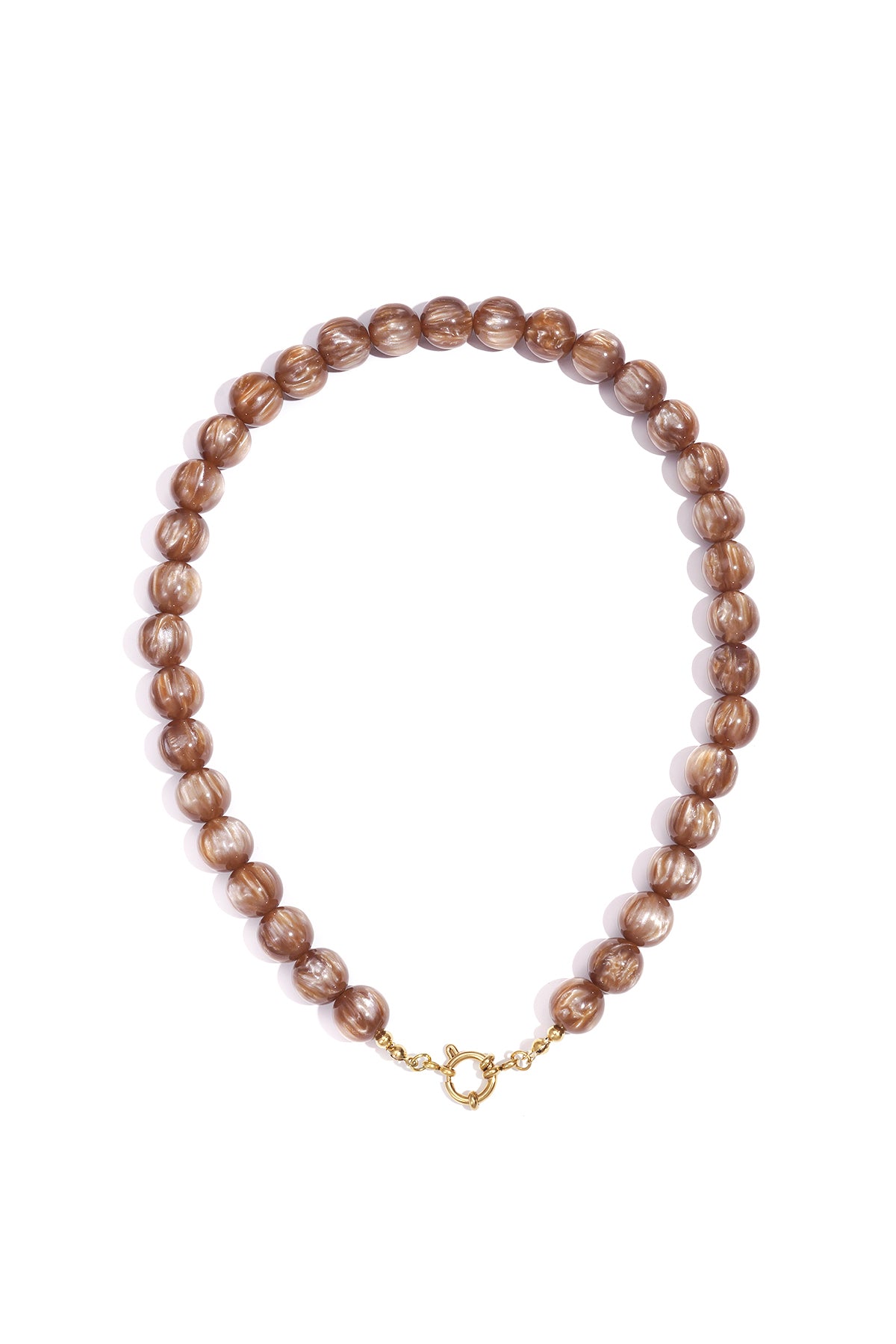 Collar de cuentas descoloridas - 12mm