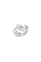 Anillos de acero inoxidable con estilo, líneas simples, estilo casual, diario, serie, joyería para mujer.