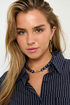 Collar de cuentas descoloridas - 12mm