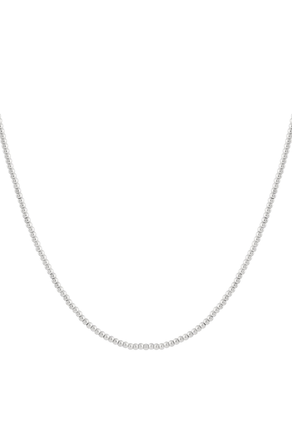 Collar de cuentas macizas de 4 mm