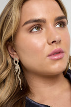 Pendientes colgantes de cobre con diseño de animales, elegantes y lujosos, para Navidad, para mujer.