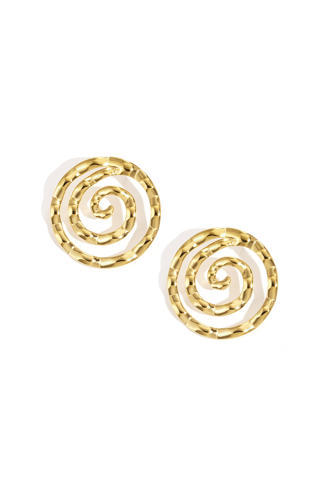 Pendientes de acero inoxidable con diseño de líneas simples y casuales para uso diario, joyería para mujer. Hover Image