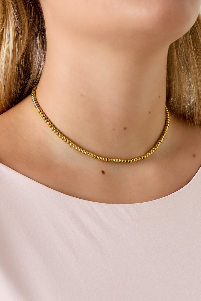 Collar de cuentas macizas de 4 mm Main Image