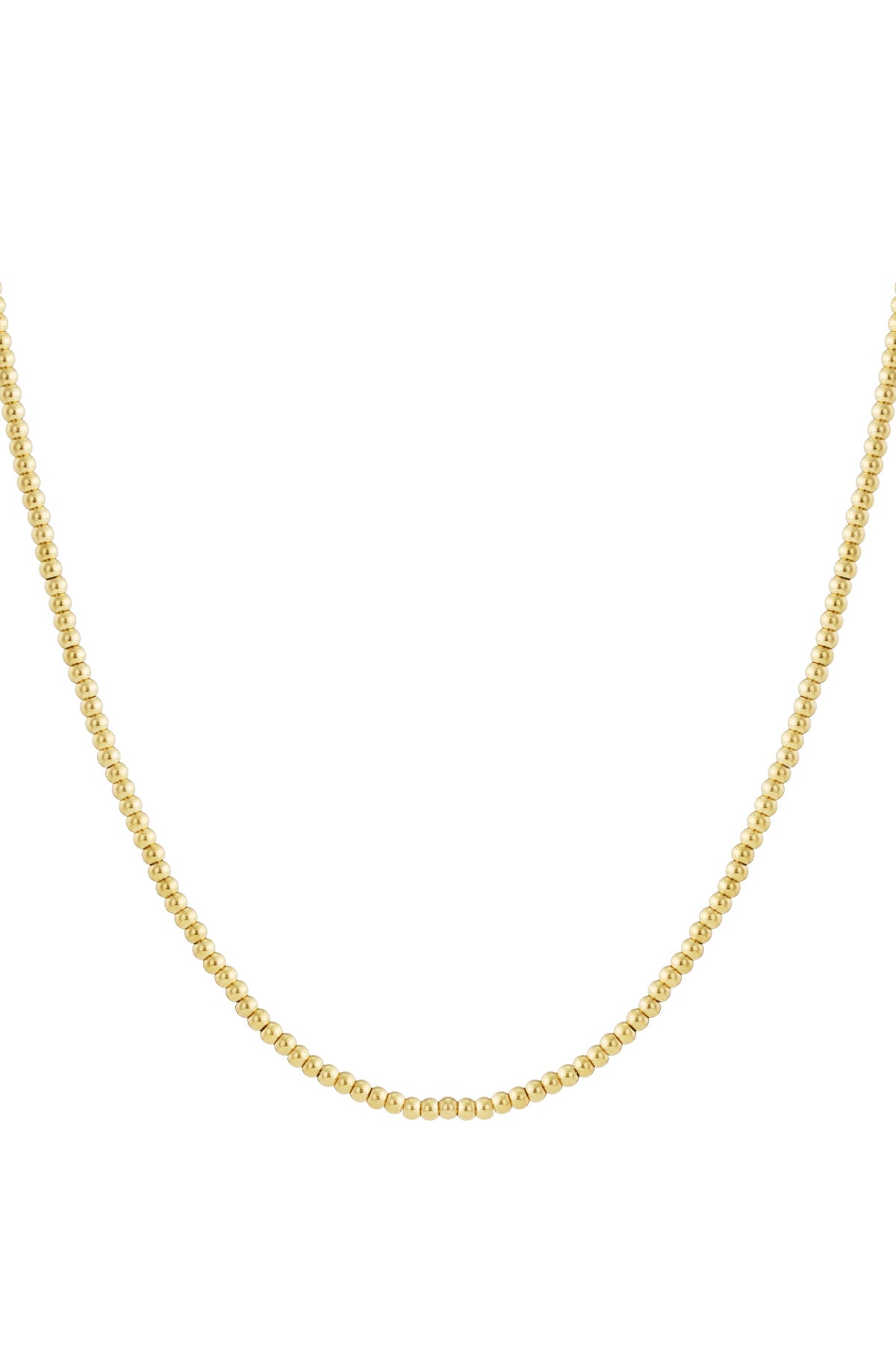 Collar de cuentas macizas de 5 mm